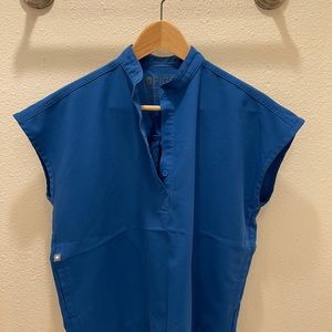 Women’s Figs Royal Blue Rafaela Scrub Top-XXS